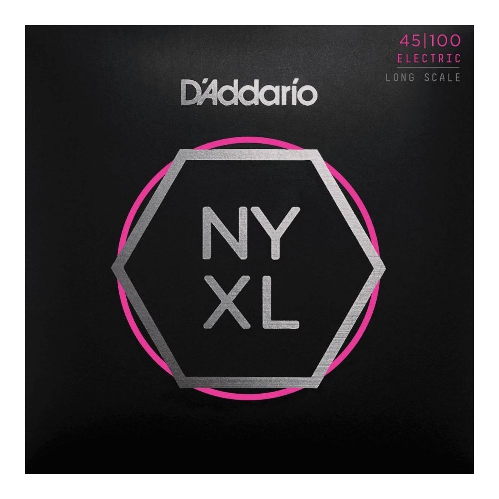 D'Addario - D'Addario NYXL45100 - Regular Light 45-100 - Jeu de cordes guitare basse - Accessoires instruments à cordes