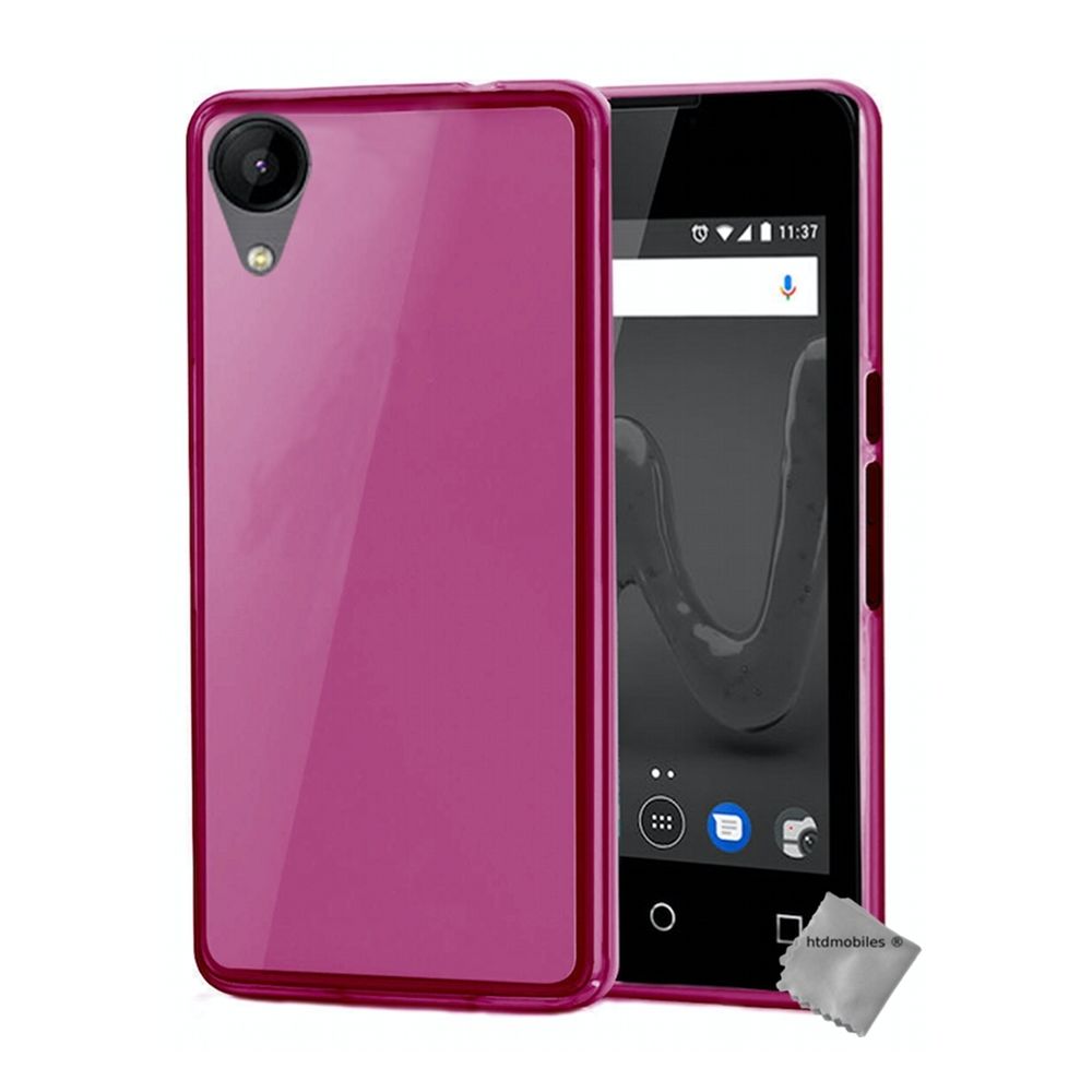 Htdmobiles - Housse etui coque pochette silicone gel fine pour Wiko Sunny 2 + film ecran - ROSE - Autres accessoires smartphone