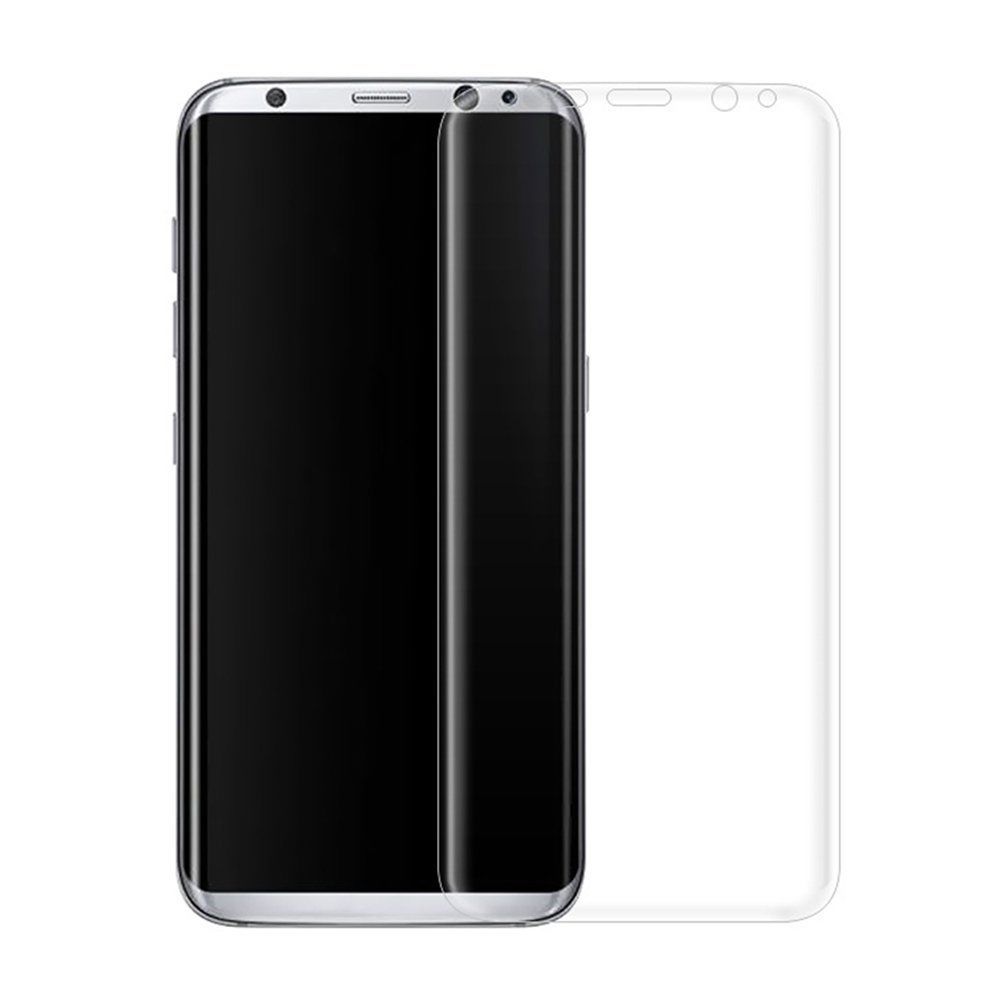 Alpexe - Samsung Galaxy S8+ Protection écran en Verre Trempé,3D Incurvé Couverture complète Glass Screen Protector TRANSPARENT - Coque, étui smartphone