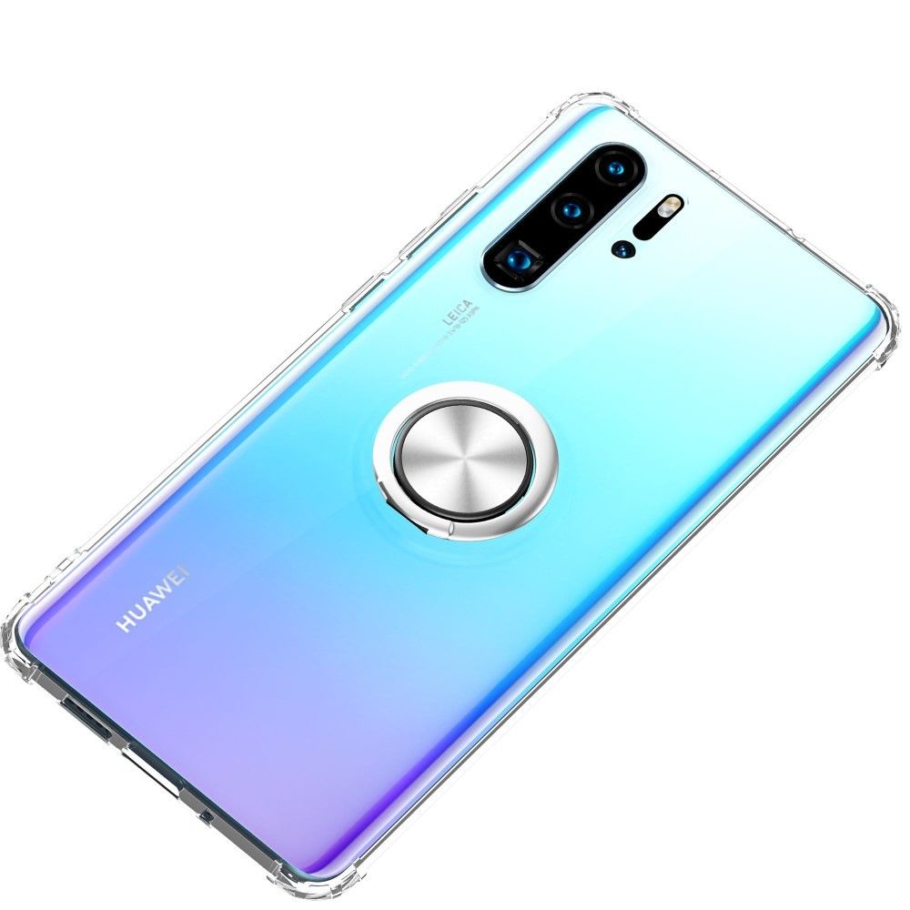 marque generique - Coque en TPU clair magnétique avec béquille blanc pour votre Huawei P30 Pro - Coque, étui smartphone