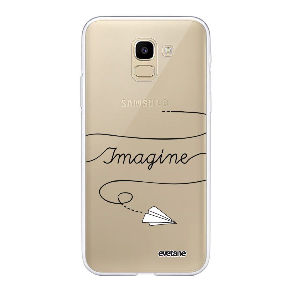 Evetane - Coque Samsung Galaxy J6 2018 360 intégrale transparente Imagine Ecriture Tendance Design Evetane. - Coque, étui smartphone