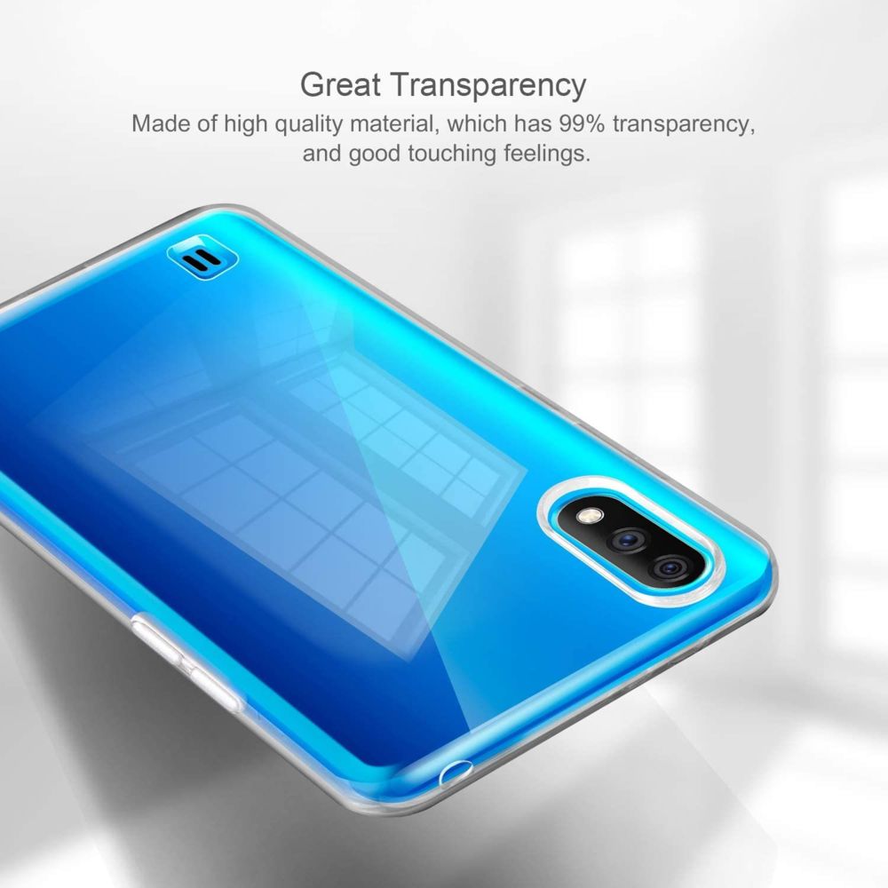 Cabling - CABLING® Coque Samsung Galaxy A 01 (2020) Silicone Transparente, Souple TPU Étui Protection Housse pour Samsung Galaxy A01 - Coque, étui smartphone