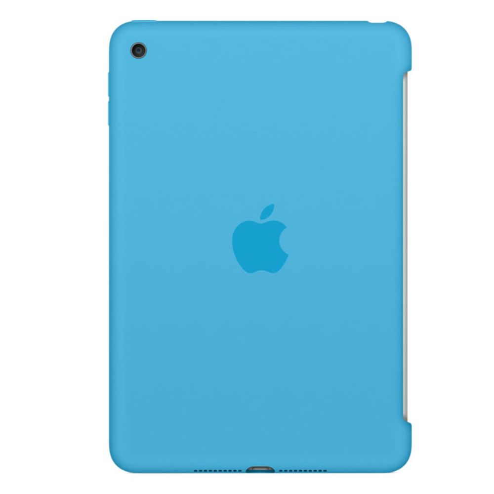 Apple - iPad mini 4 Silicone Case - Bleu - MLD32ZM/A - Coque, étui smartphone