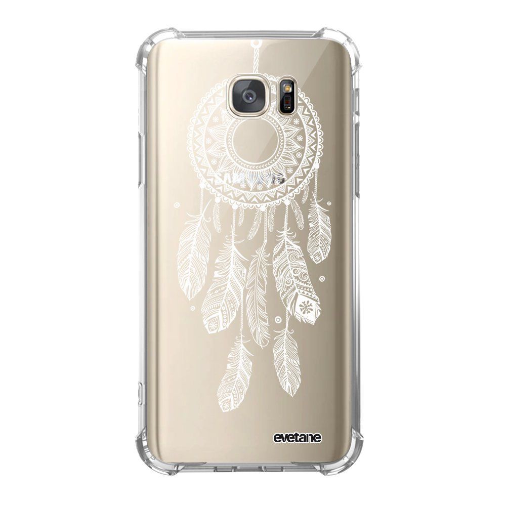 Evetane - Coque Samsung Galaxy S7 anti-choc souple avec angles renforcés Attrape reve blanc Evetane - Coque, étui smartphone