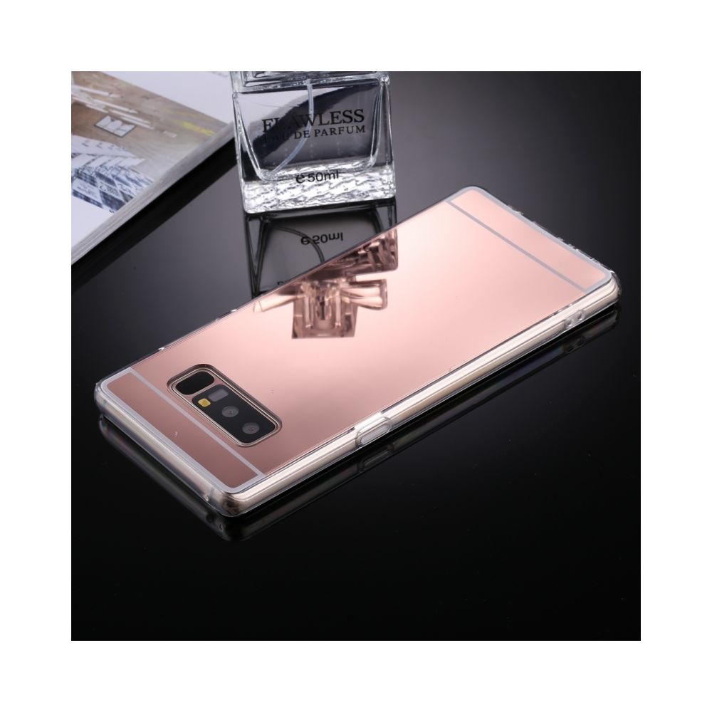 Wewoo - Coque or rose pour Samsung Galaxy Note 8 Acrylique + TPU Galvanoplastie Miroir De Protection Cas de Couverture Arrière - Coque, étui smartphone