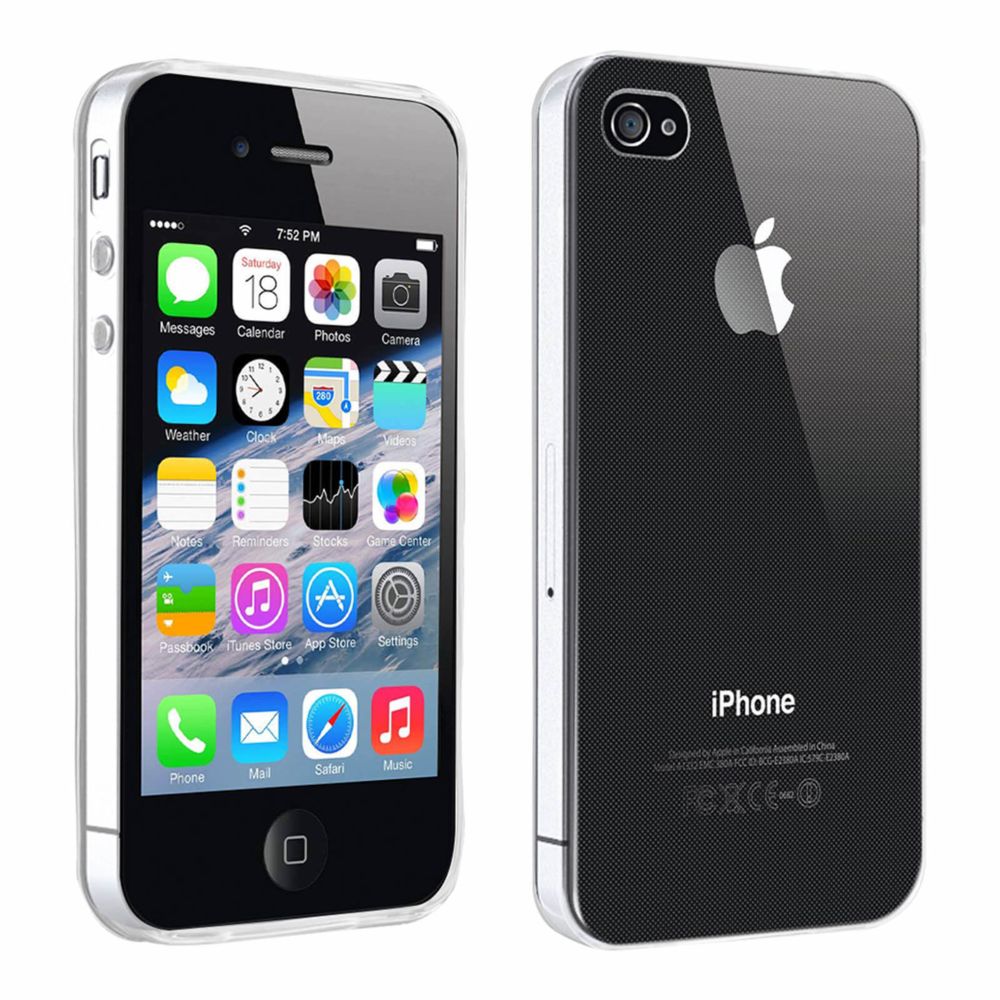 Avizar - Coque Apple iPhone 4 / 4S Protection Silicone Résistant Ultra fine transparent - Coque, étui smartphone