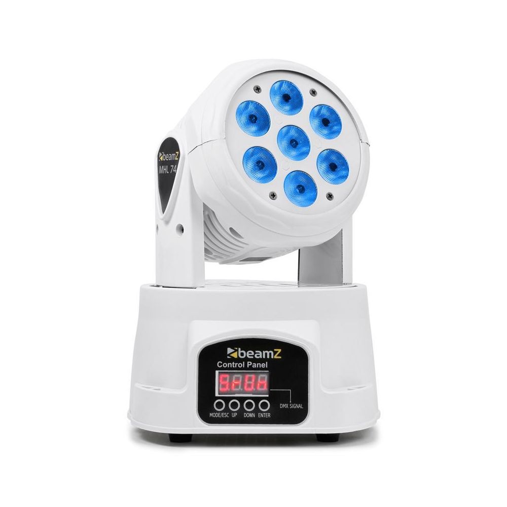 Beamz - BeamZ Projecteur lumière spot lyre LED 7x 10W DMX 12 canaux RGBW - blanc BeamZ - Effets à LED