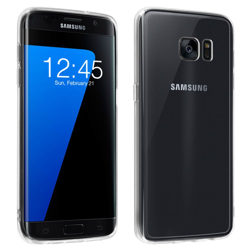 Mocca - Coque Crystal + Bumper antichocs Samsung Galaxy S7 Edge - Transparent - Coque, étui smartphone