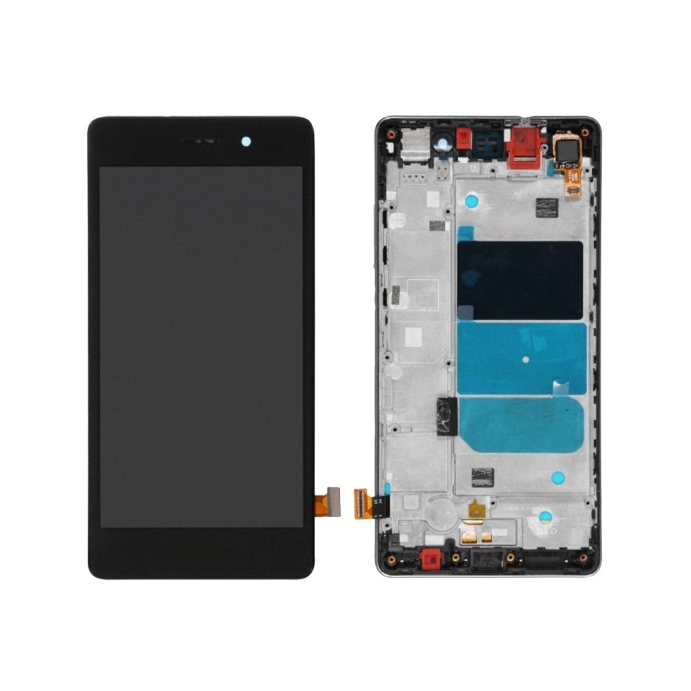 Wewoo - Pièce détachée pour Huawei P8 Lite noir écran LCD + tactile Digitizer Assemblée avec cadre - Autres accessoires smartphone