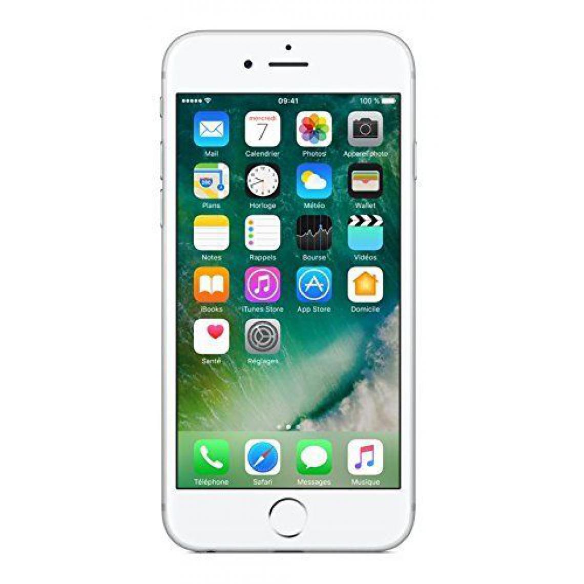 Apple - Apple mkqk2kh/APack de iPhone 6S de 16Go avec protecteur d'écran, couleur argent - iPhone