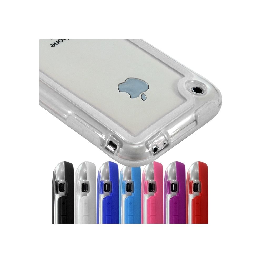 Karylax - Housse Coque Etui Bumper blanc pour Apple iPhone 3G/3GS - Autres accessoires smartphone