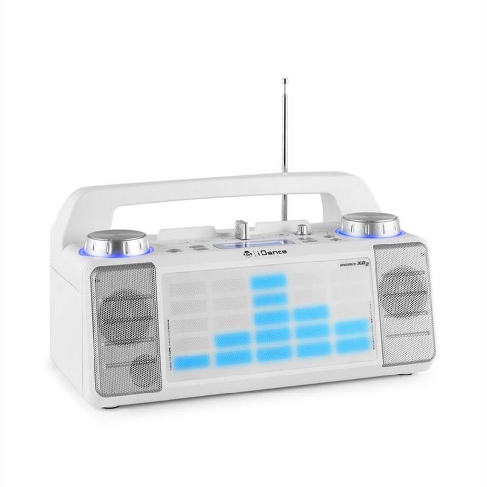 Idance - Enceinte portable 50W à LEDs bleu AUX/FM/USB/FADER/MIXER/BT IDANCE XD2 - Sonorisation portable