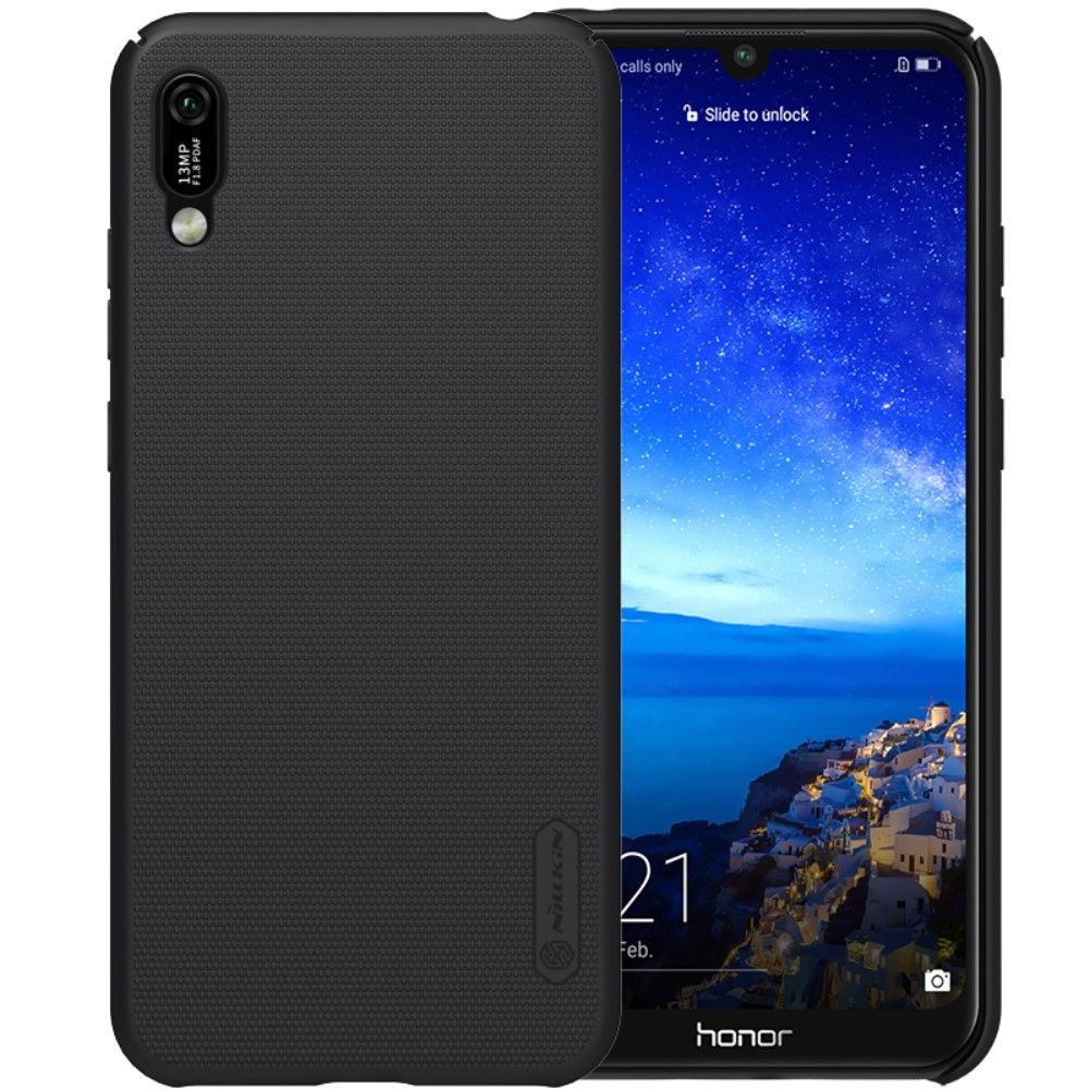 marque generique - Coque en TPU bouclier super givré dur noir pour votre Huawei Y6 Pro (2019) - Coque, étui smartphone
