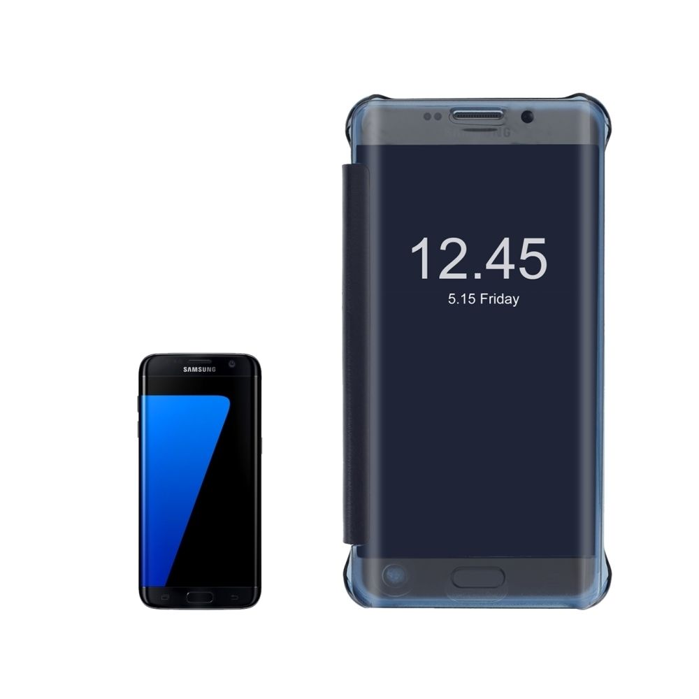 Wewoo - Housse Étui bleu pour Samsung Galaxy S7 Edge / G935 Flip horizontal PU + PC de protection avec fonction Sleep / Wake-up - Coque, étui smartphone