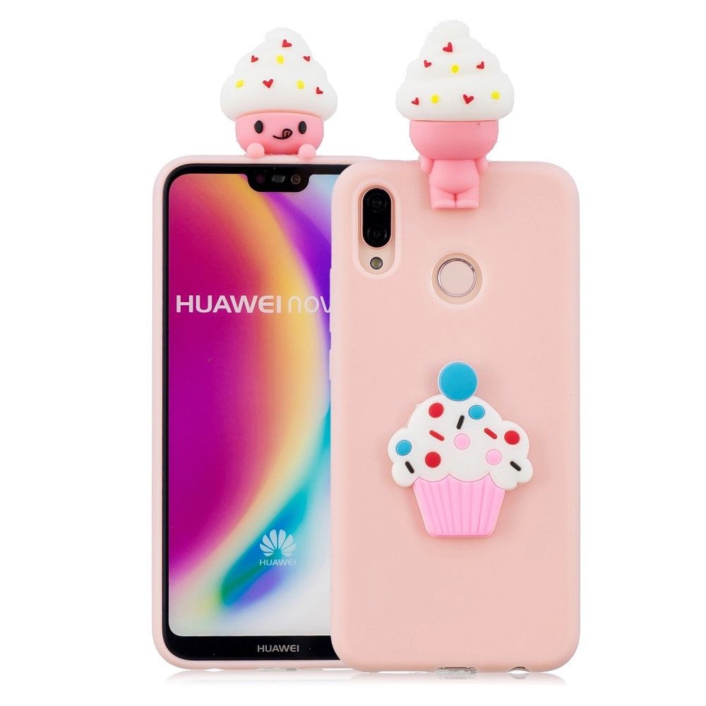 marque generique - Coque en TPU jolie poupée 3d cartoon animal pour Huawei P20 Lite - Autres accessoires smartphone