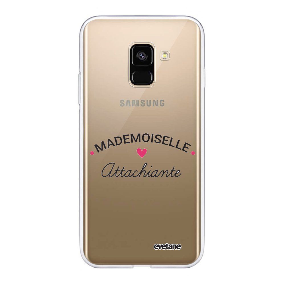 Evetane - Coque Samsung Galaxy A8 2018 360 intégrale Mademoiselle Attachiante Ecriture Tendance Design Evetane. - Coque, étui smartphone
