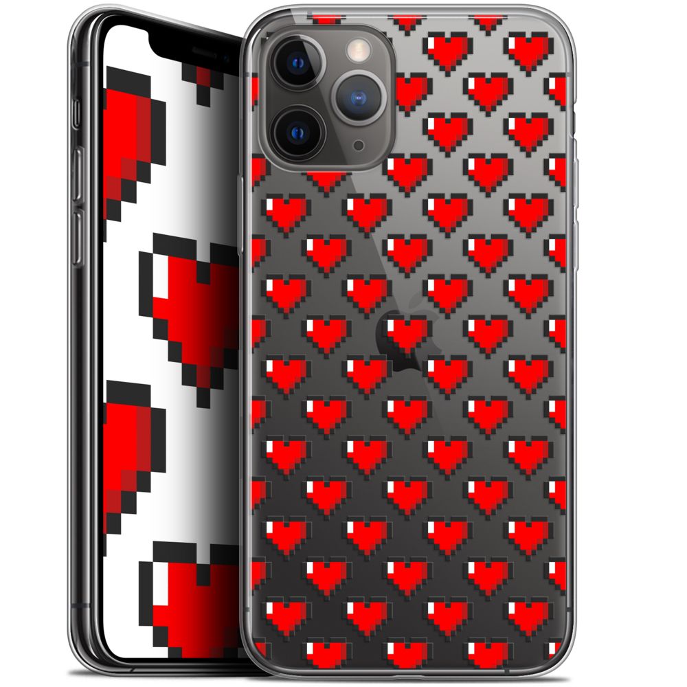 Caseink - Coque Pour Apple iPhone 11 Pro Max (6.5 ) [Gel HD Collection Love Saint Valentin Design Pixel Art - Souple - Ultra Fin - Imprimé en France] - Coque, étui smartphone
