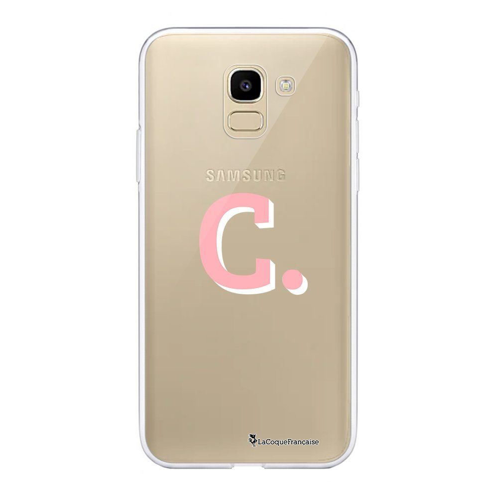 La Coque Francaise - Coque Samsung Galaxy J6 2018 souple transparente Initiale C Motif Ecriture Tendance La Coque Francaise. - Coque, étui smartphone