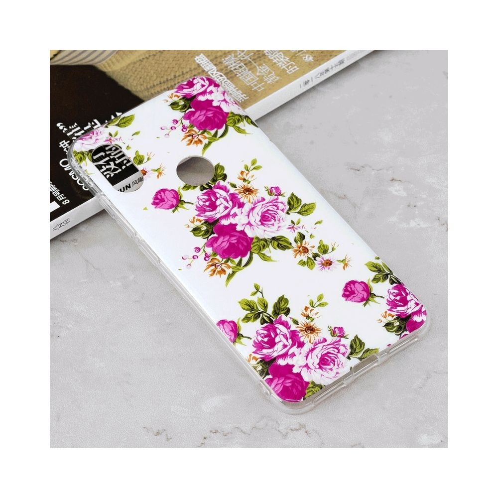 Wewoo - Coque Housse de protection en TPU antichoc Lumineuse motif Rosa Multiflora pour Xiaomi Redmi Note 7 - Coque, étui smartphone