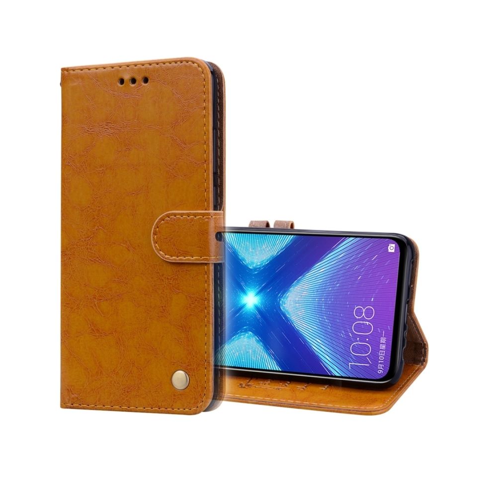 Wewoo - Housse Coque Etui à rabat horizontal en cuir de style business à texture flip pour HuHonor 8X, avec porte-cartes (portefeuille) - Coque, étui smartphone