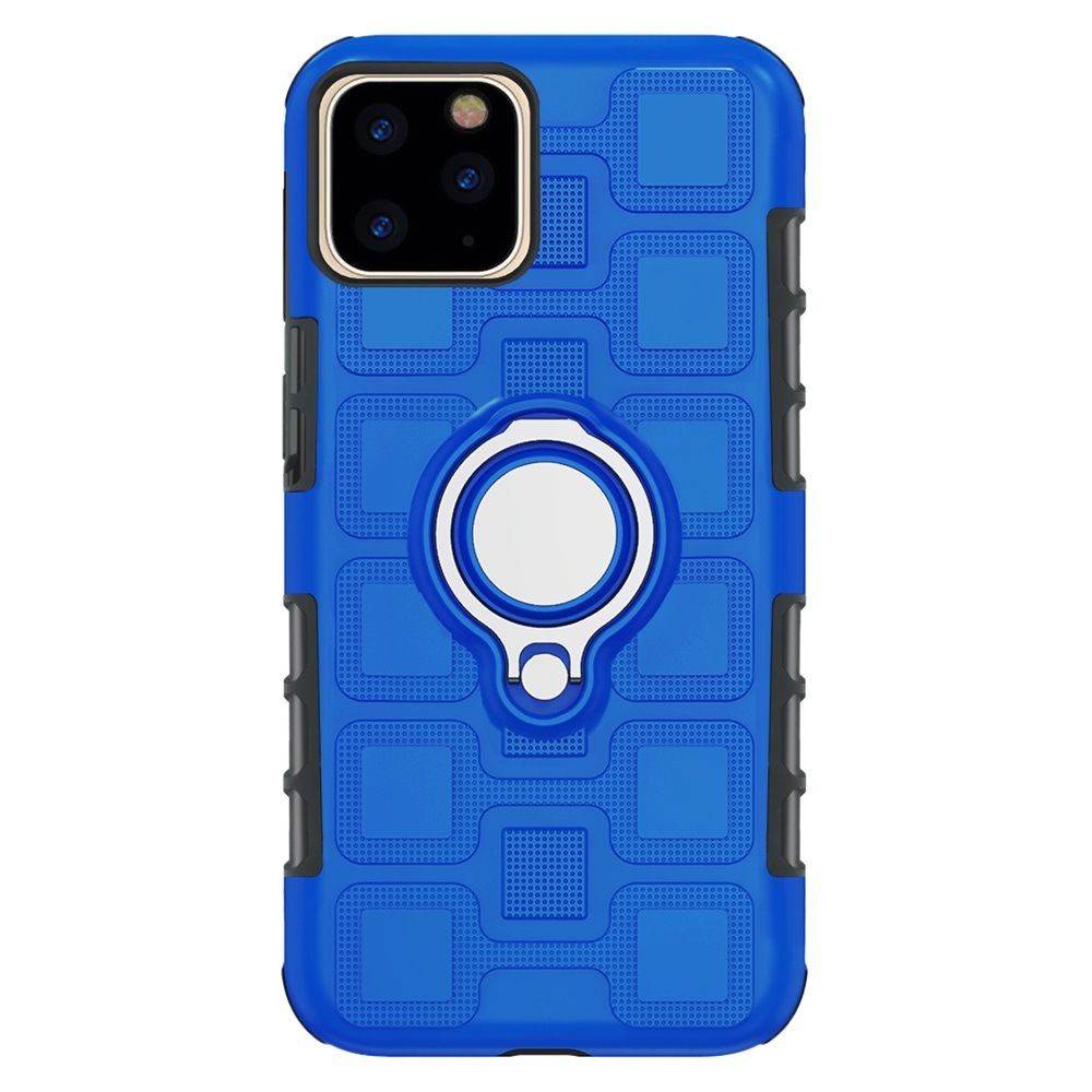 marque generique - Coque antichoc avec support de bague pour Apple iPhone 11 6.1"" - Bleu foncé - Coque, étui smartphone