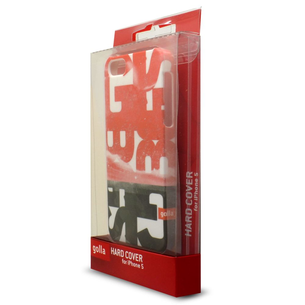 Caseink - Coque Housse Extra Fine pour iPhone 5/5S/SE [Collection Steve] - Blister - Rouge - Coque, étui smartphone
