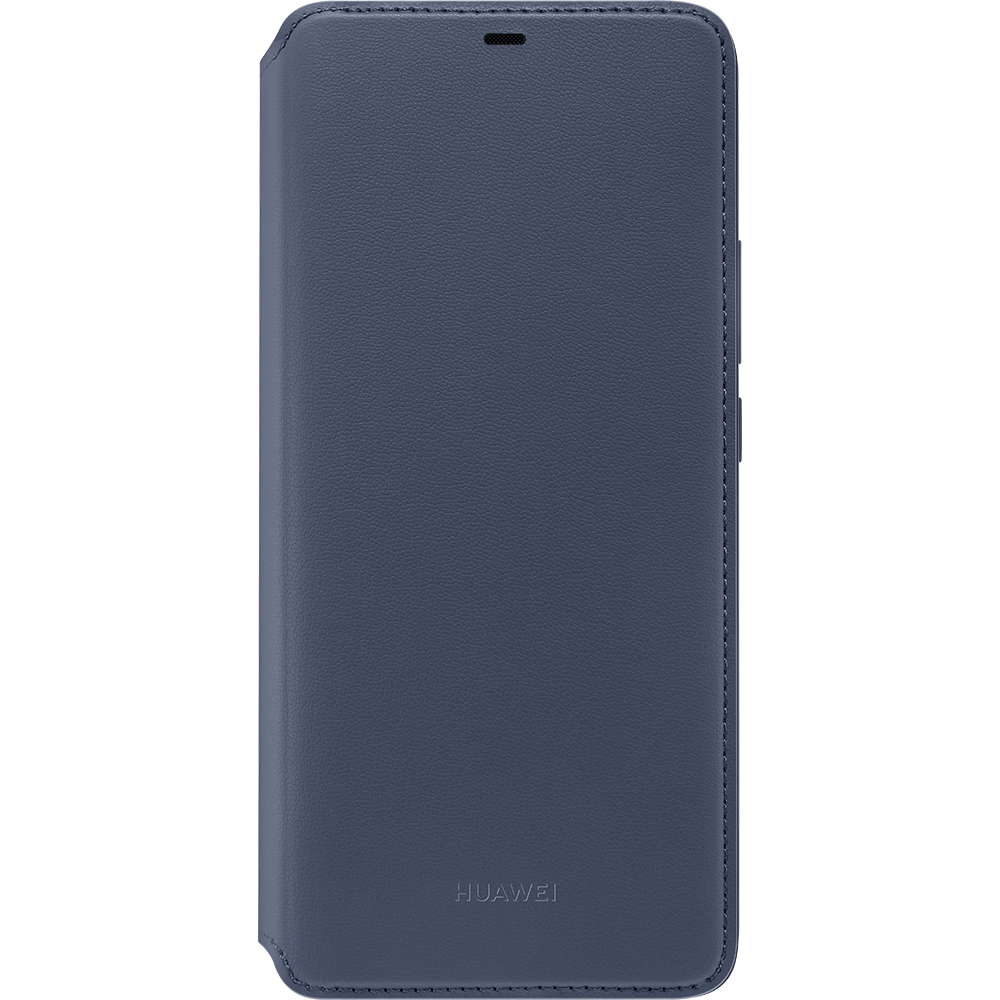 Huawei - Etui folio wallet Mate 20 Pro - Bleu Gris - Autres accessoires smartphone