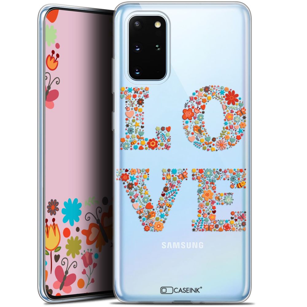 Caseink - Coque Pour Samsung S20+ (6.7 ) [Gel HD Collection Summer Design Love Flowers - Souple - Ultra Fin - Imprimé en France] - Coque, étui smartphone