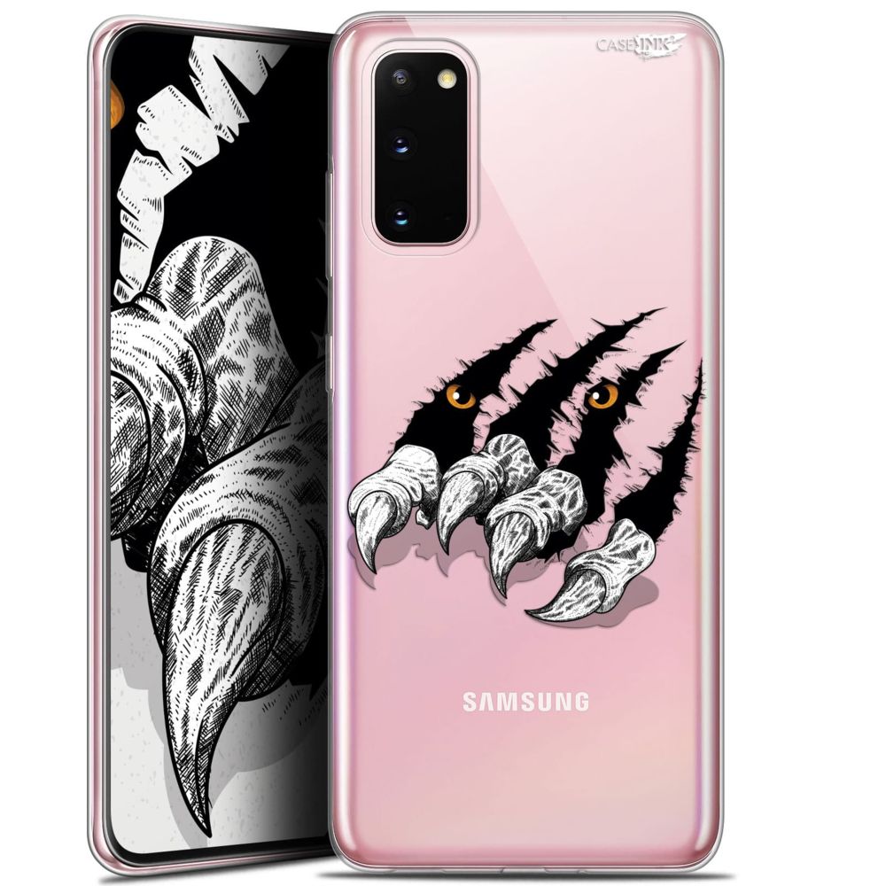 Caseink - Coque arrière Samsung Galaxy S20 (6.2 ) Gel HD [ Nouvelle Collection - Souple - Antichoc - Imprimé en France] Les Griffes - Coque, étui smartphone