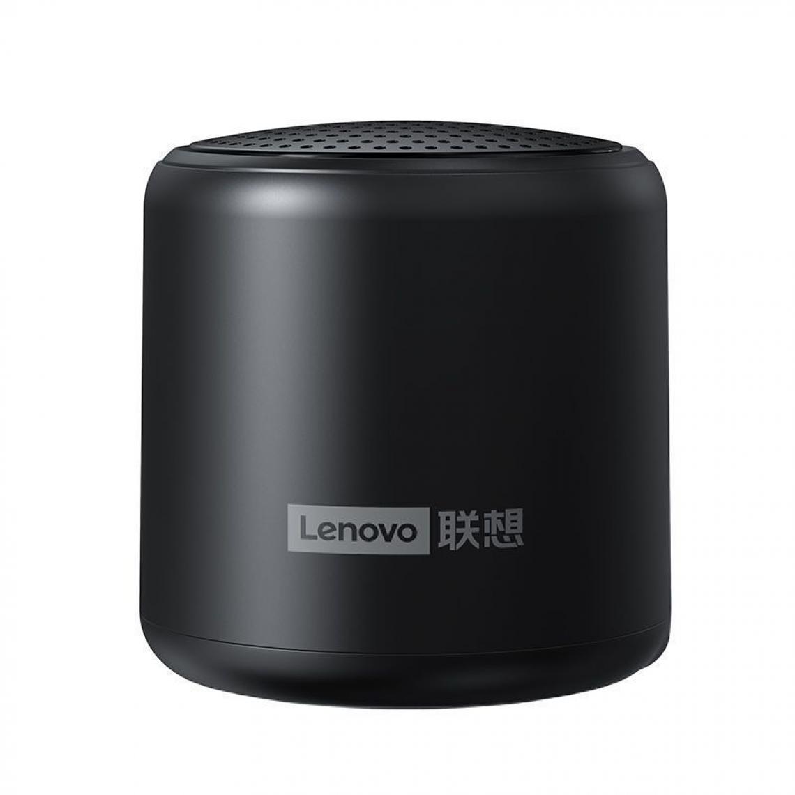 Generic -  Enceinte Portable  Lenovo L01, sans fil Bluetooth TWS étanche avec stéréo, basse surround , Compatibles avec Android, iPhone et Ordinateurs Portable  4.8 * 4.8 * 4.5 cm - Noir  - Hauts-parleurs