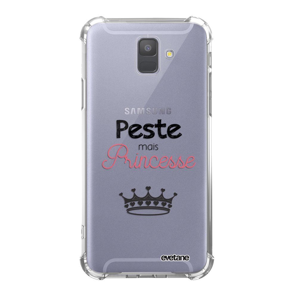 Evetane - Coque Samsung Galaxy A6 2018 anti-choc souple avec angles renforcés transparente Peste mais Princesse Evetane - Coque, étui smartphone