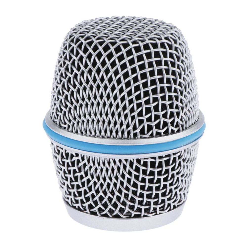 marque generique - Accessoire BETA 87A de pièces de tête de gril de microphone de maille d'acier bleu de remplacement - Accessoires enceintes