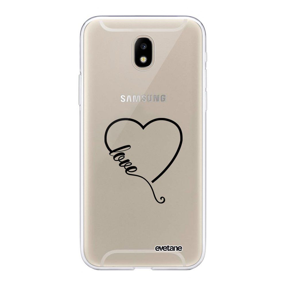 Evetane - Coque Samsung Galaxy J5 2017 souple transparente Coeur love Motif Ecriture Tendance Evetane. - Coque, étui smartphone