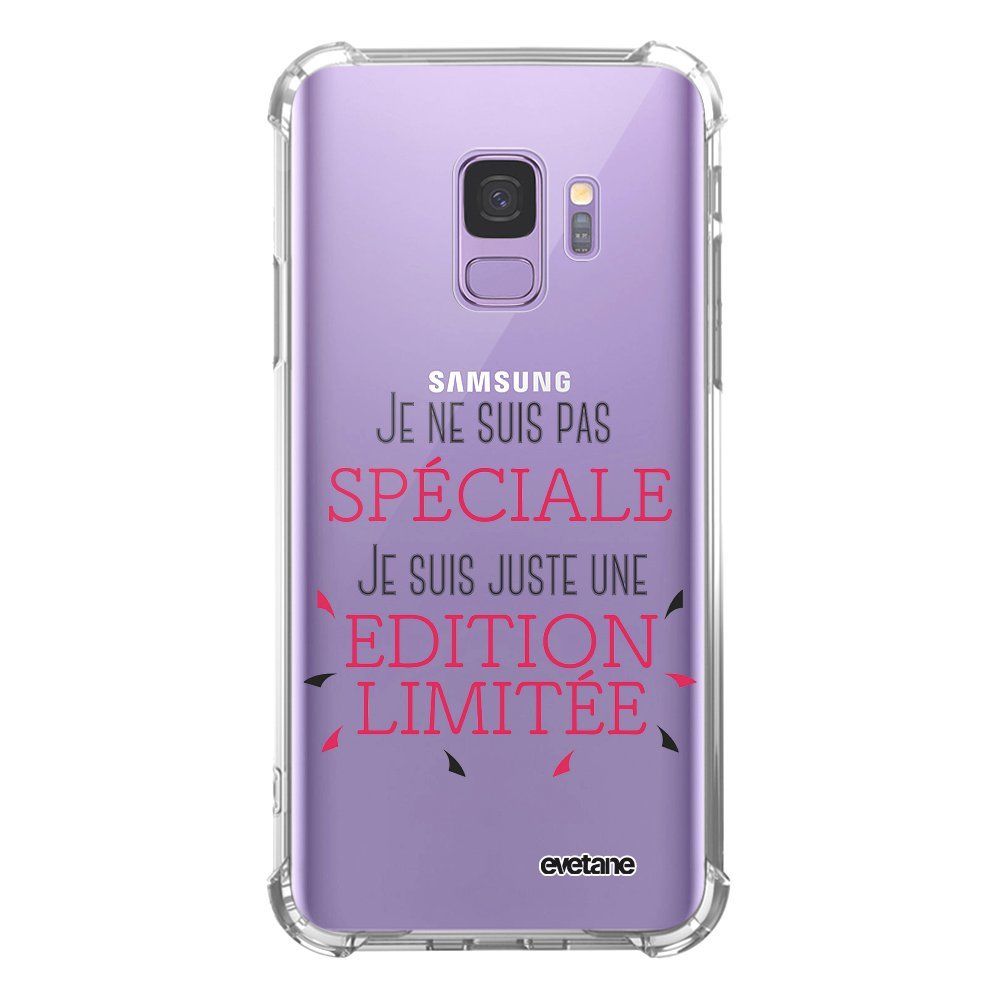 Evetane - Coque Samsung Galaxy S9 anti-choc souple avec angles renforcés transparente Spéciale édition limitée Evetane - Coque, étui smartphone