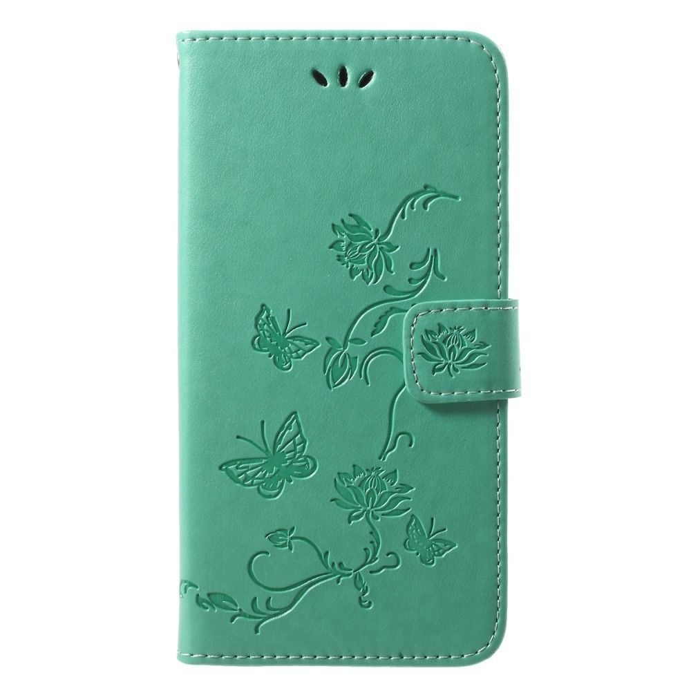 marque generique - Etui en PU  fleur papillon vert pour Huawei P20 - Autres accessoires smartphone