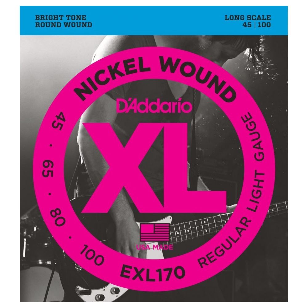 D'Addario - D'Addario EXL170 - Soft 45-100 - Jeu de cordes guitare basse - Accessoires instruments à cordes