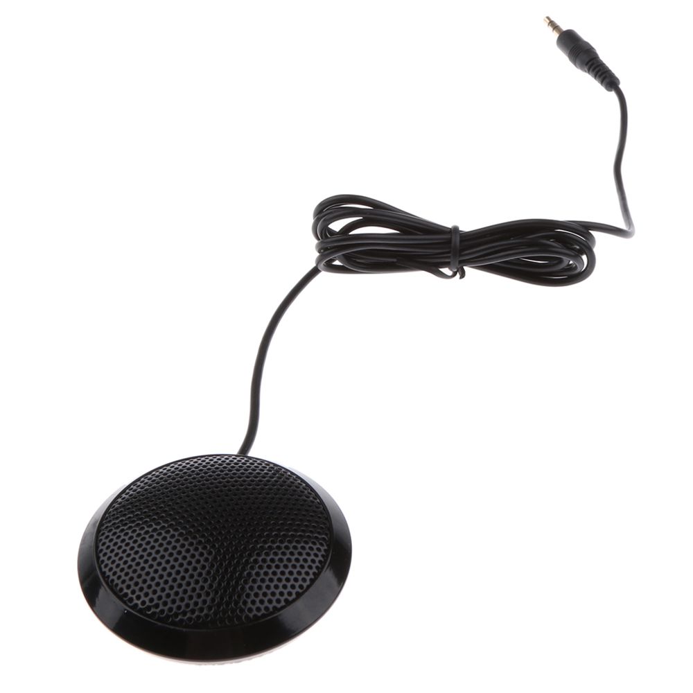 marque generique - Microphone à condensateur de bureau omnidirectionnel de limite de 3,5 mm noir - Micros chant