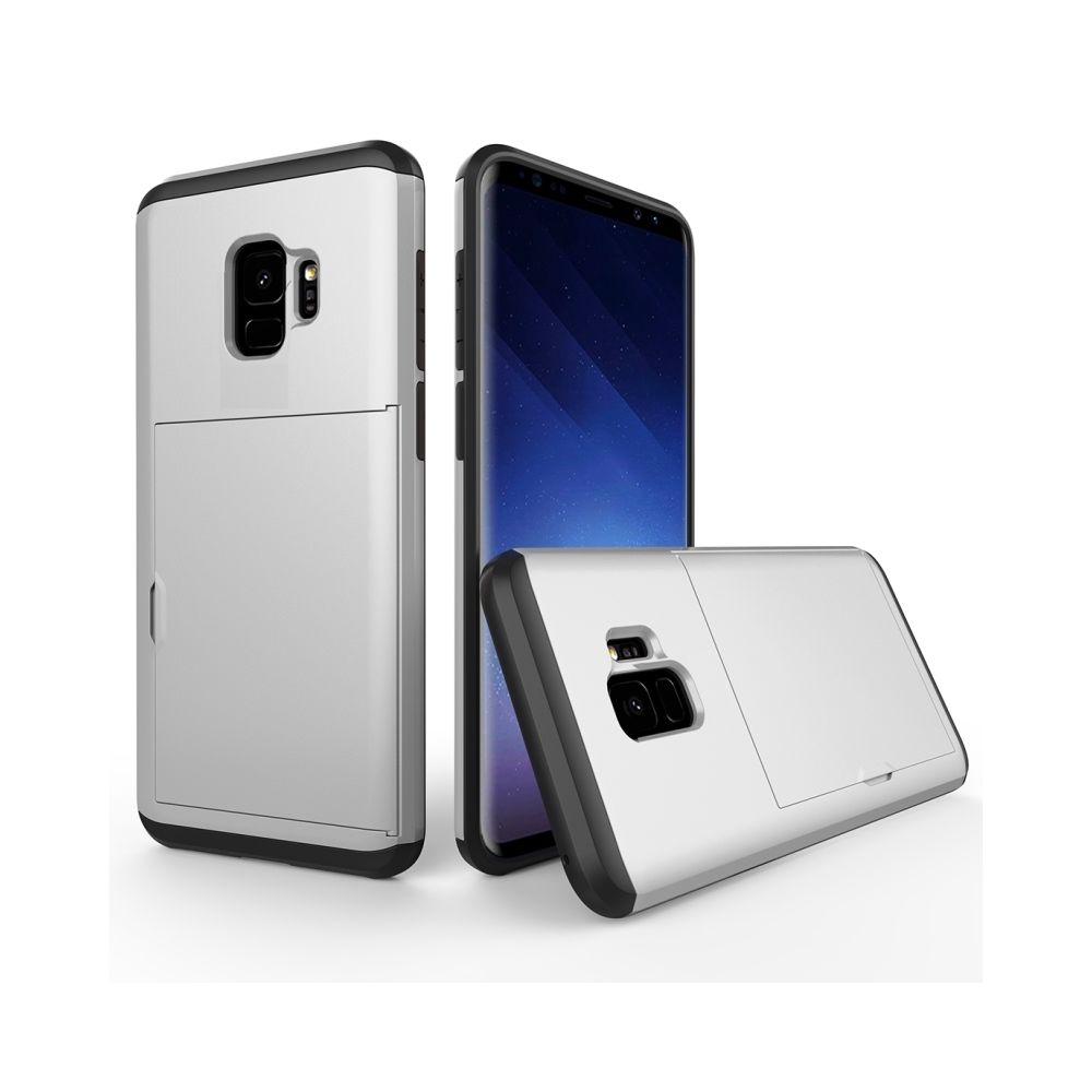 Wewoo - Coque renforcée argent pour Samsung Galaxy S9 TPU + PC Dropproof étui de protection arrière avec fente carte - Coque, étui smartphone