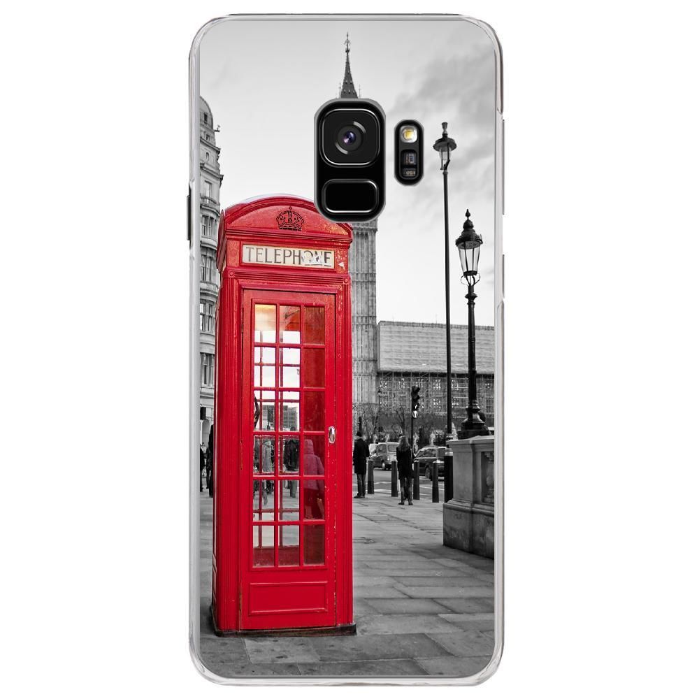 Kabiloo - Coque rigide transparente pour Samsung Galaxy S9 avec impression Motifs cabine téléphonique UK rou - Coque, étui smartphone