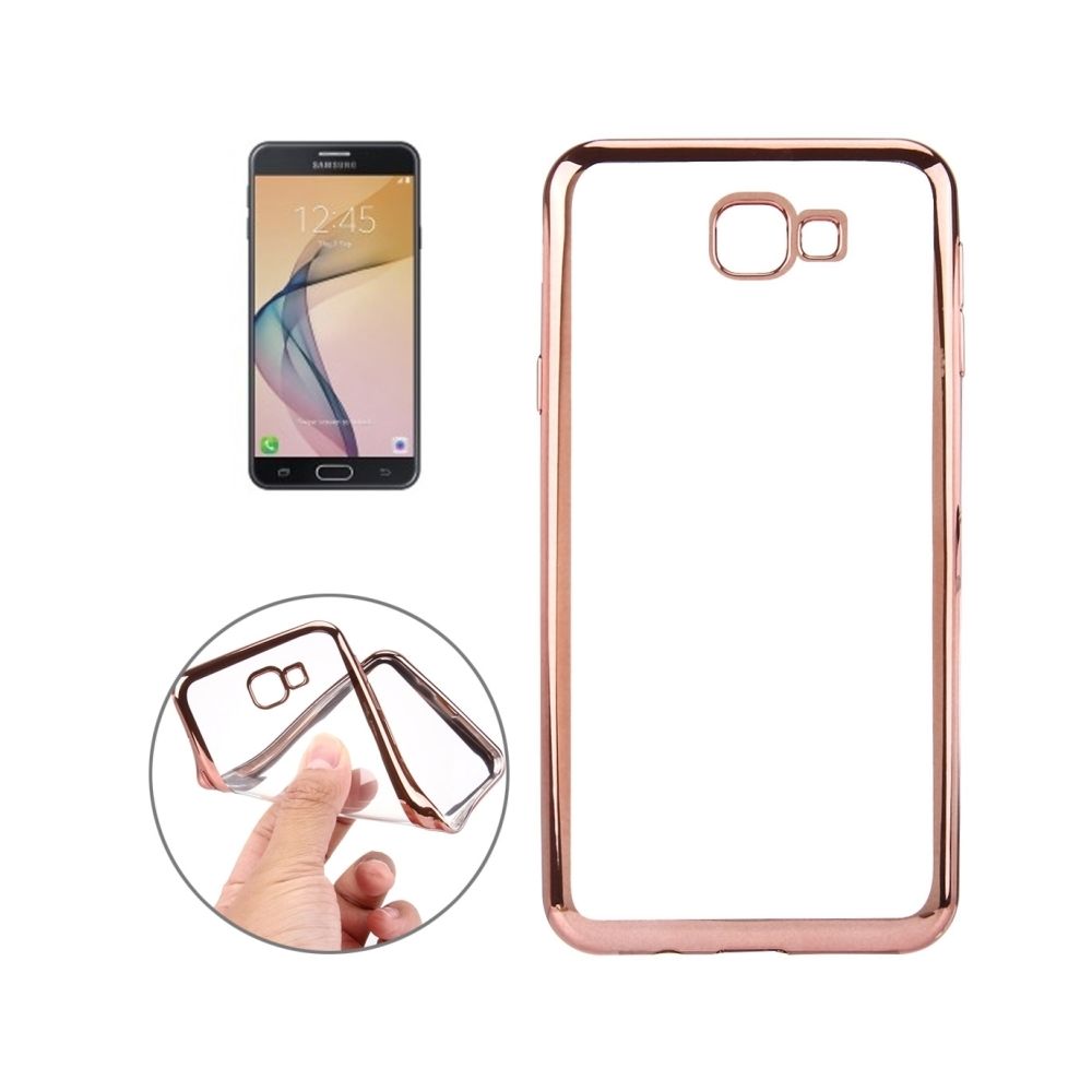 Wewoo - Coque or rose pour Samsung Galaxy J7 Prime Galvanoplastie Soft TPU housse de protection - Coque, étui smartphone