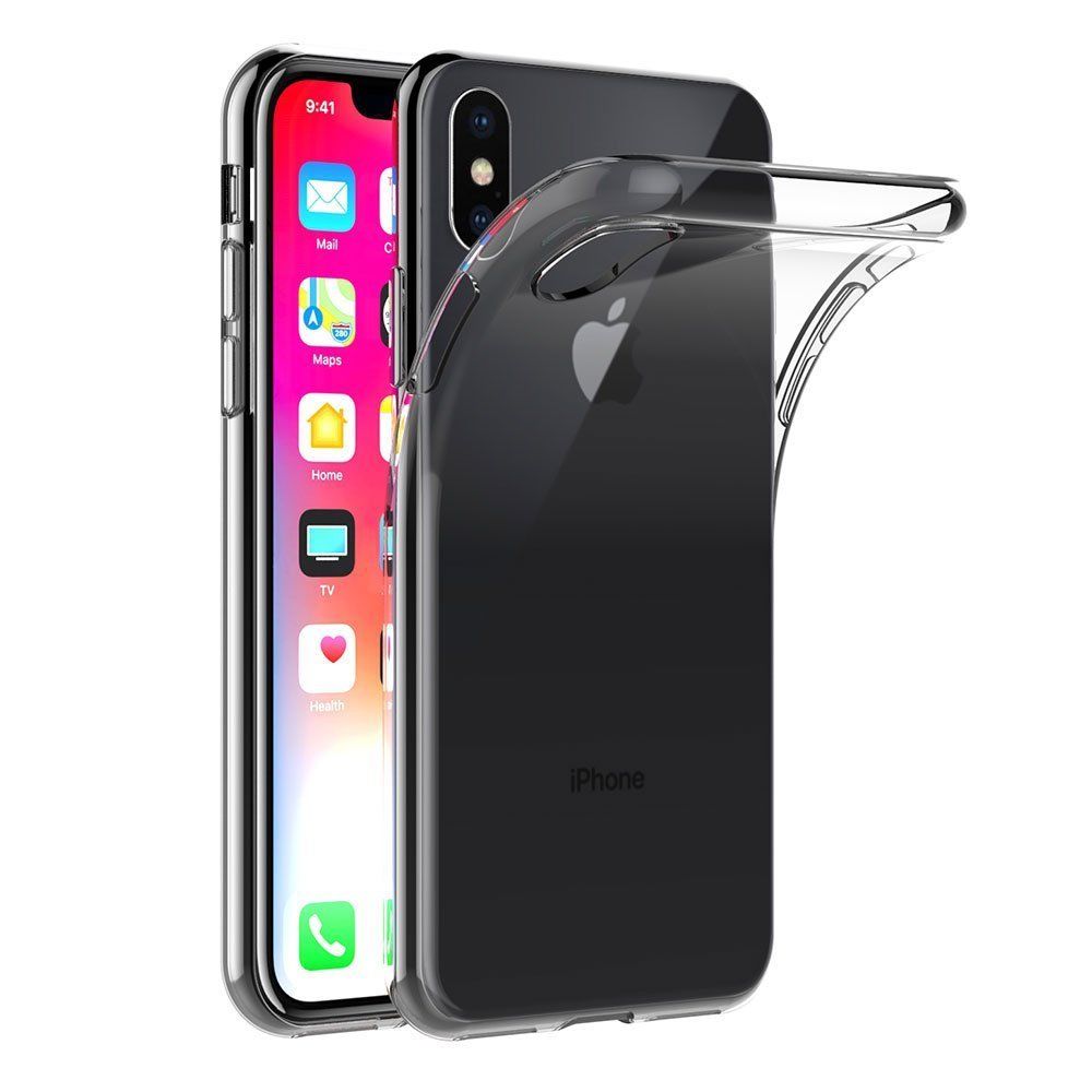 Phonillico - Coque Gel TPU Transparent pour Apple iPhone X [Phonillico®] - Coque, étui smartphone