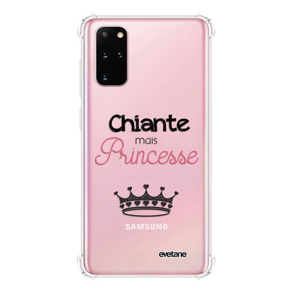Evetane - Coque Samsung Galaxy S20 Plus anti-choc souple avec angles renforcés transparente Chiante mais princesse Evetane - Coque, étui smartphone