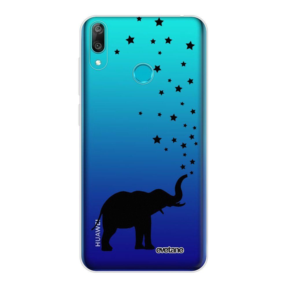 Evetane - Coque Huawei Y7 2019 souple transparente Elephant Motif Ecriture Tendance Evetane. - Coque, étui smartphone