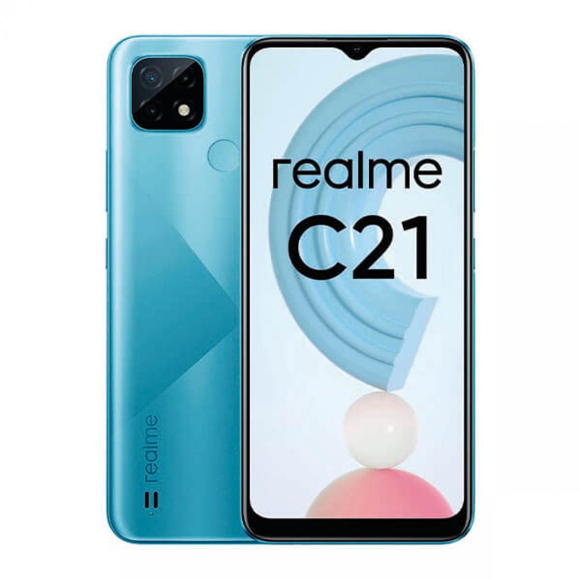 Realme - Realme C21 3Go/32Go Dual SIM Bleu (Cross Blue) - Smartphone Android