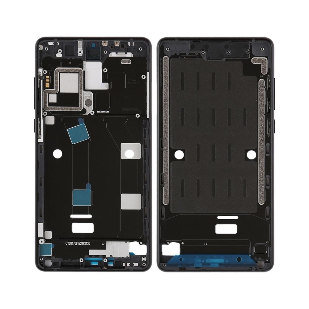 Wewoo - Lunette de cadre central avec touches latérales pour Xiaomi Mi Mix2 (Noir) - Autres accessoires smartphone
