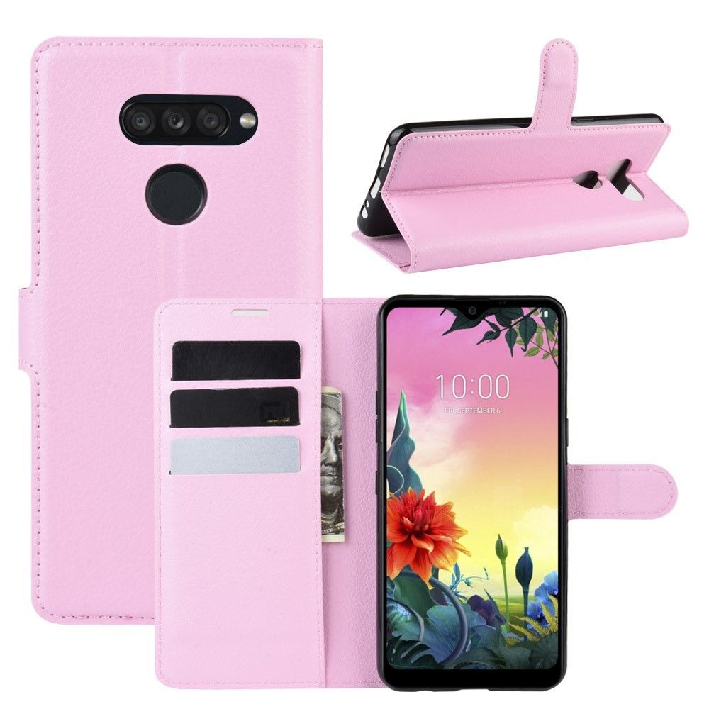 marque generique - Etui en PU + TPU simple rose pour votre LG K50S - Coque, étui smartphone