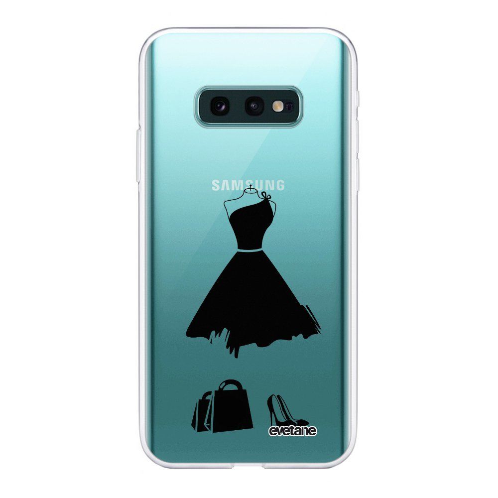 Evetane - Coque Samsung Galaxy S10e souple transparente My little black dress Motif Ecriture Tendance Evetane. - Coque, étui smartphone