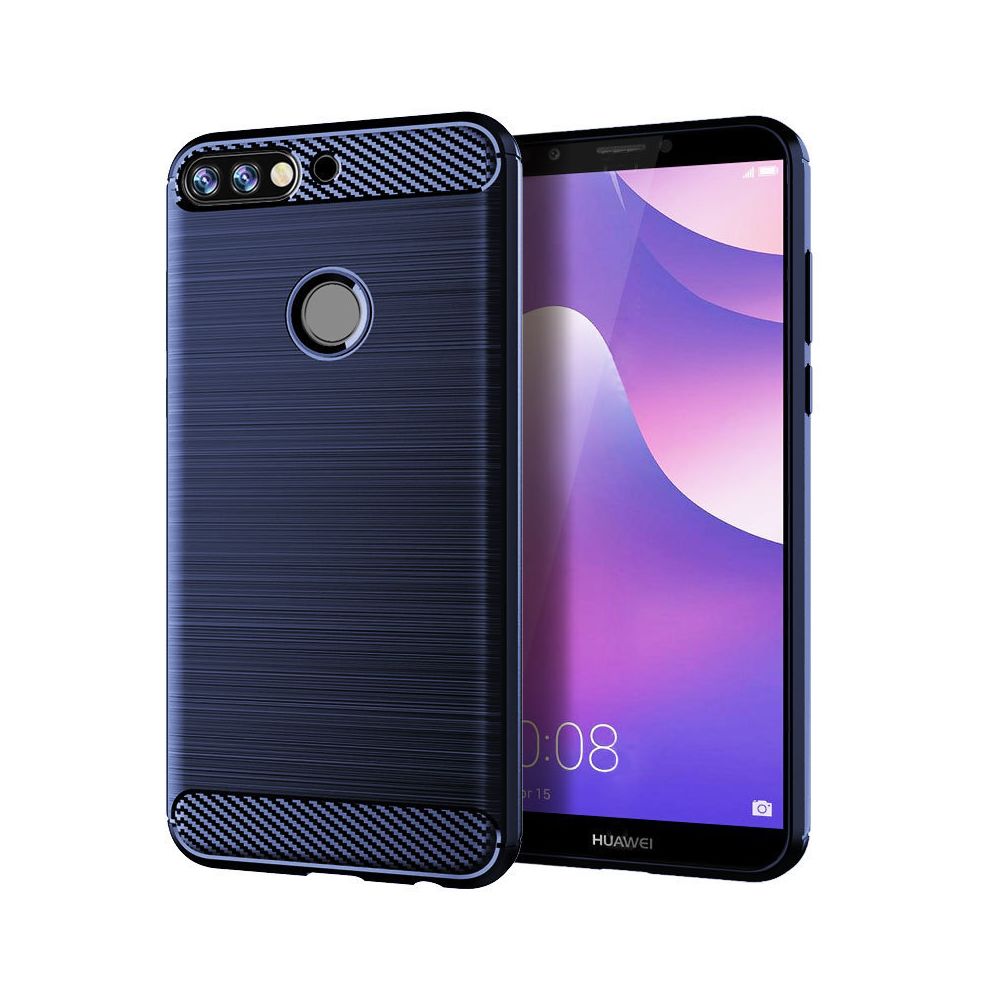 marque generique - Etui Coque de protection durable souple pour Huawei Y7 Prime 2018 - Blue - Autres accessoires smartphone