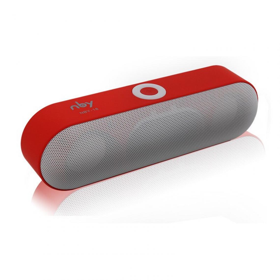 Universal - Mini haut-parleur Bluetooth haut-parleur portable sans fil système audio musique stéréo 3D support surround Bluetooth, TF assistant USB | haut-parleur portable (rouge) - Hauts-parleurs