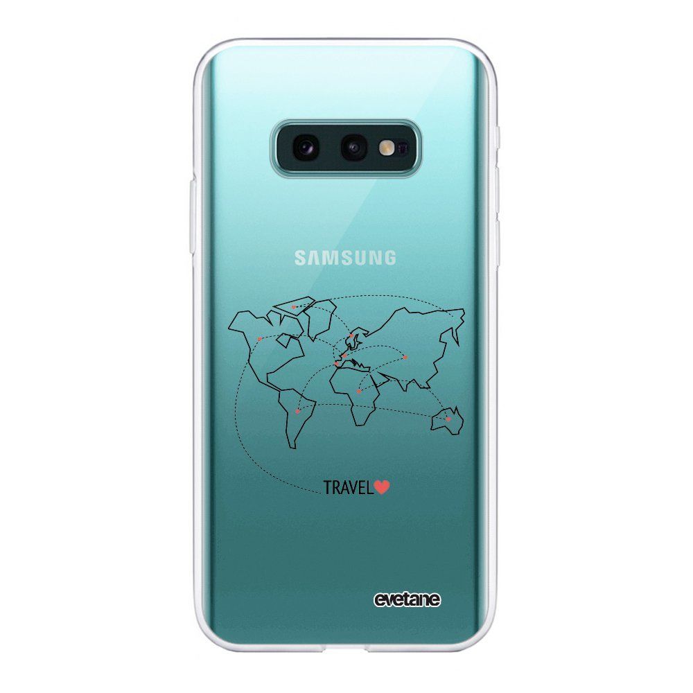 Evetane - Coque Samsung Galaxy S10e souple transparente Travel Motif Ecriture Tendance Evetane. - Coque, étui smartphone